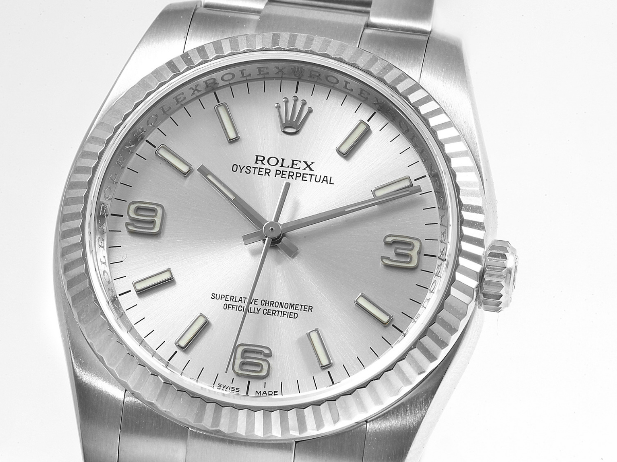 ROLEX OYSTER PERPETUAL 41 STAINLESS STEEL CORAL RED DIAL 124300