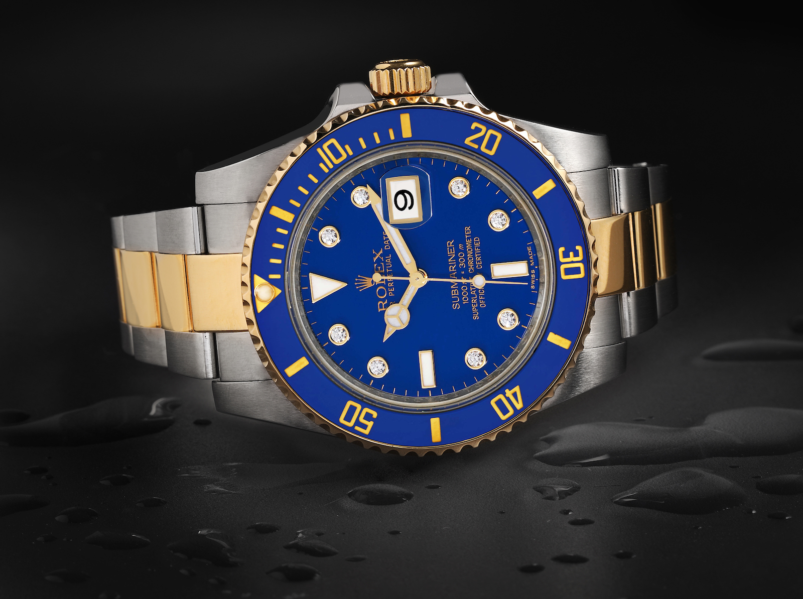 26mm Diamond Bezel Datejust Blue Dial Rolex Watch for Women 1.7Ct 179173  968814
