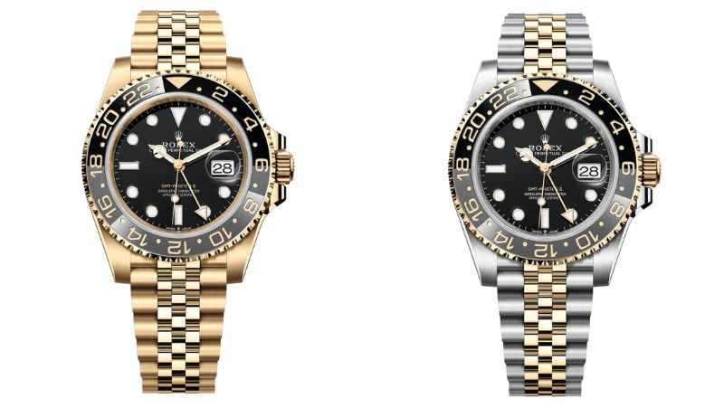 Rolex GMT-Master II Yellow Gold and Rolesor Yellow Gold Editions