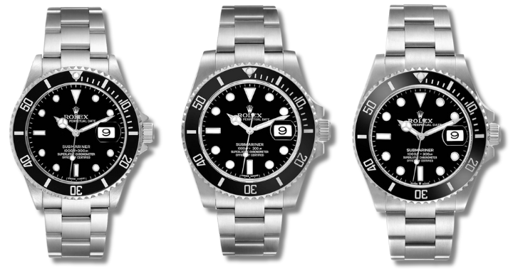 Rolex Submariner Steel Black Dial Models - 16610, 116610 and 126610