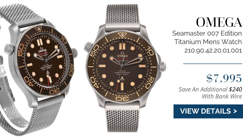 Omega Seamaster 007 Edition Titanium Mens Watch 210.90.42.20.01.001
