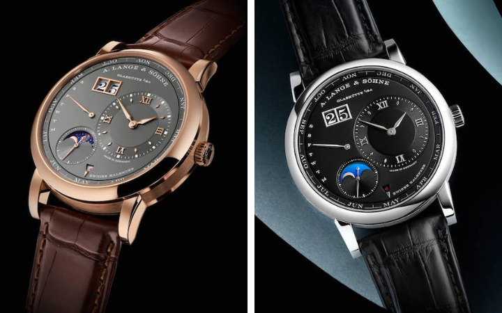 A. Lange & Sohne Lange 1 Perpetual Calendar Platinum and Pink Gold Watches