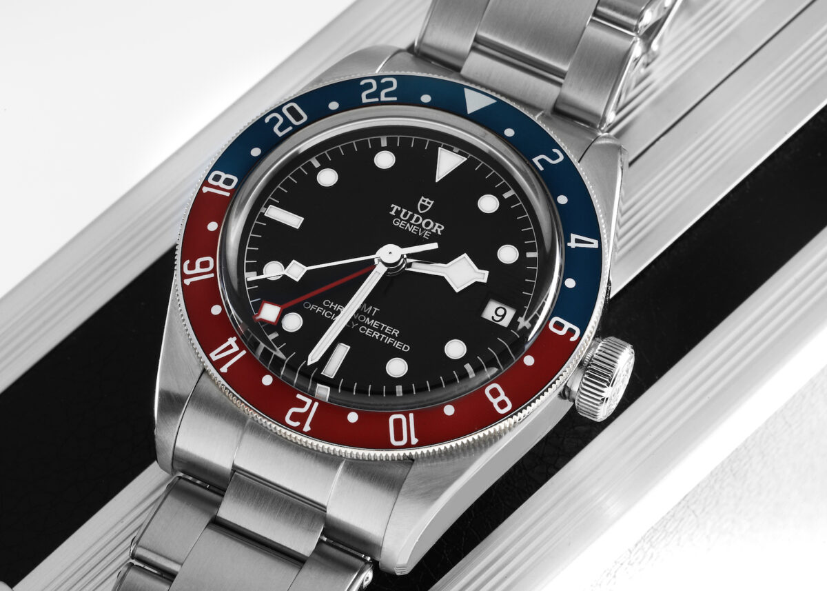 Tudor Heritage Black Bay GMT Pepsi Bezel Steel Mens Watch 79830RB