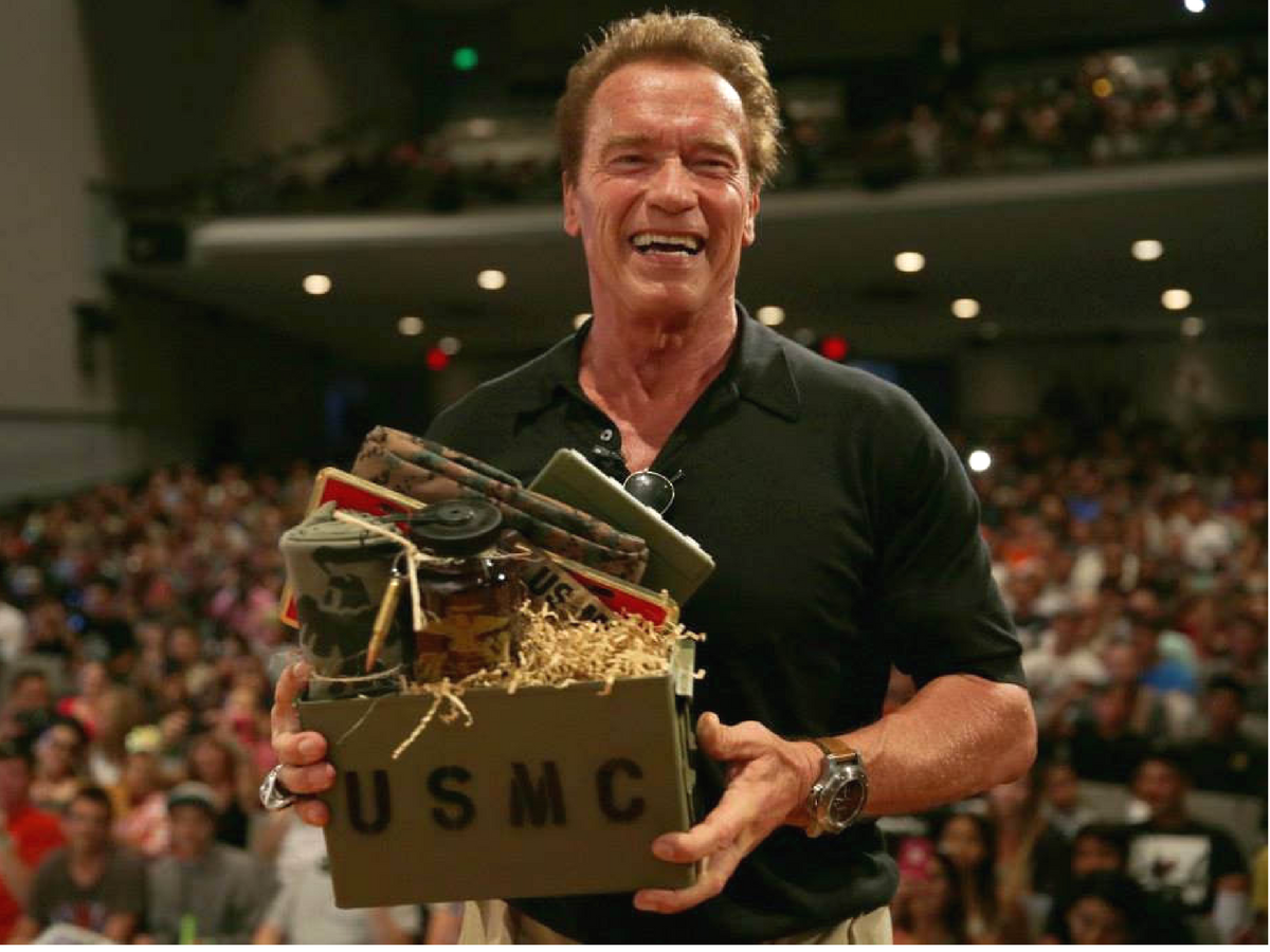 Panerai Luminor on Arnold Schwarzenegger
