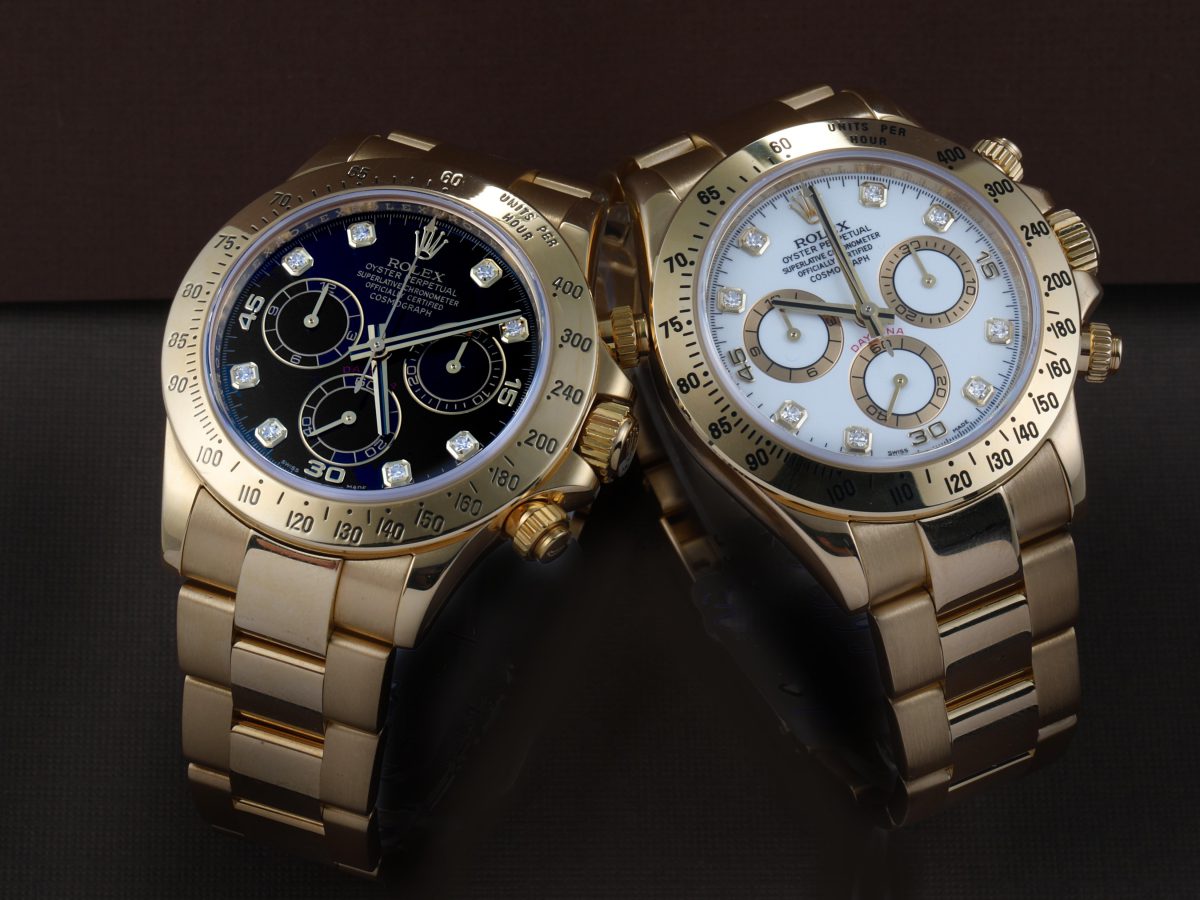 Rolex Daytona Diamond Yellow Gold Watches