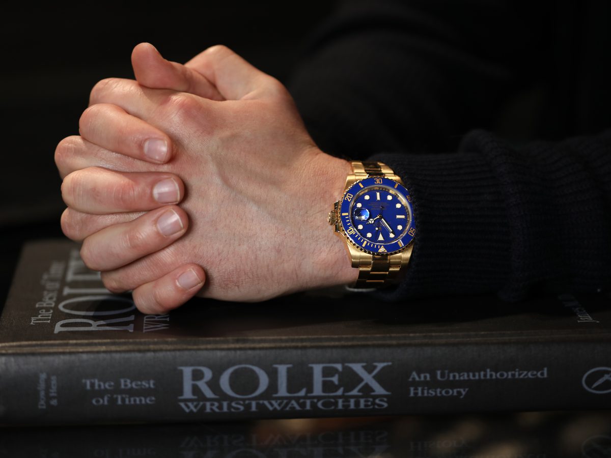 Rolex Submariner Yellow Gold Blue Dial