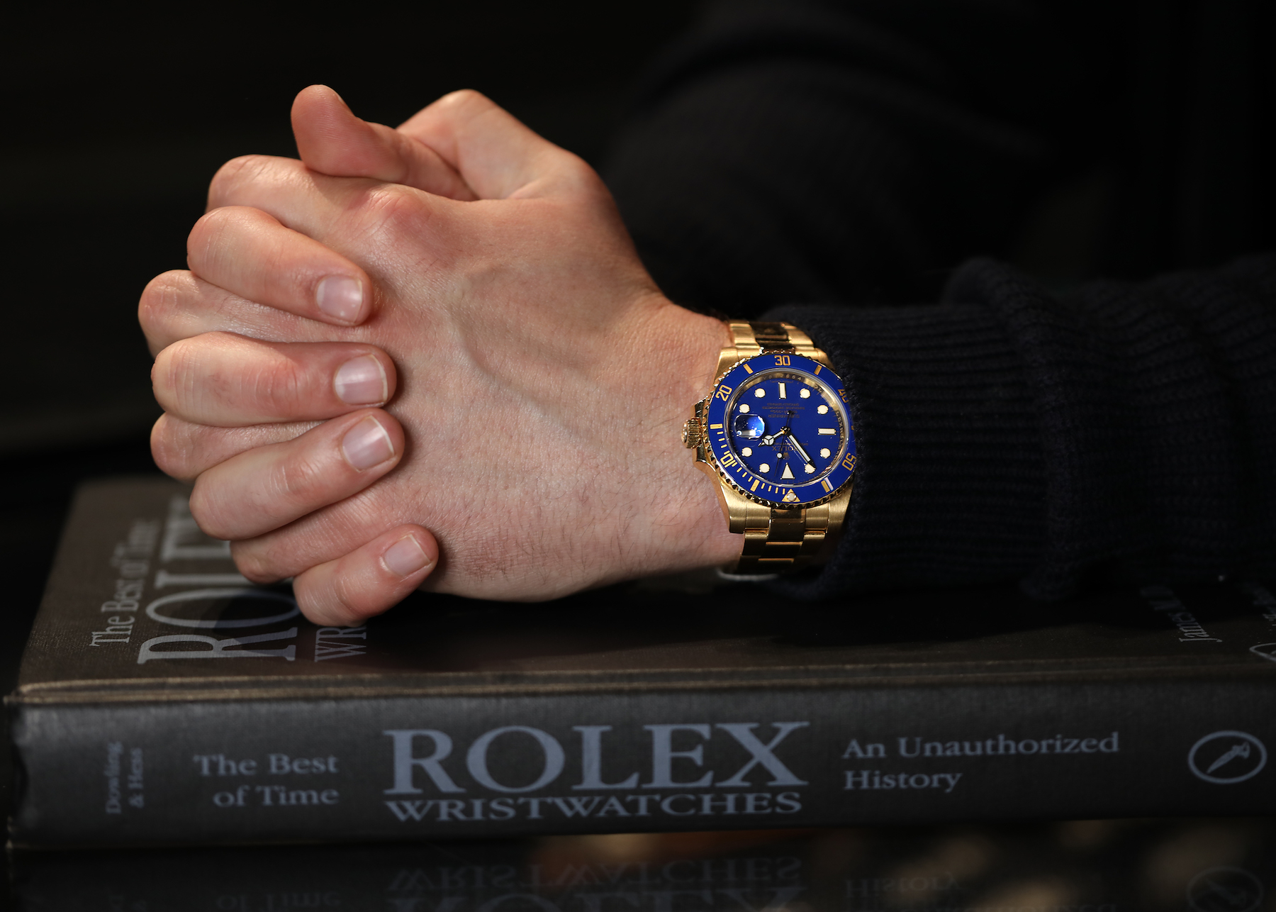 Rolex Submariner Yellow Gold Blue Dial