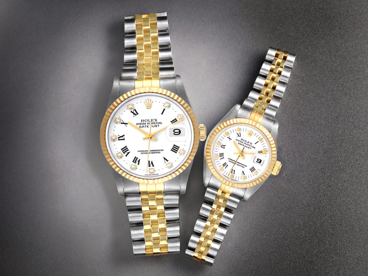 Rolex Datejust Steel Yellow Gold Watches