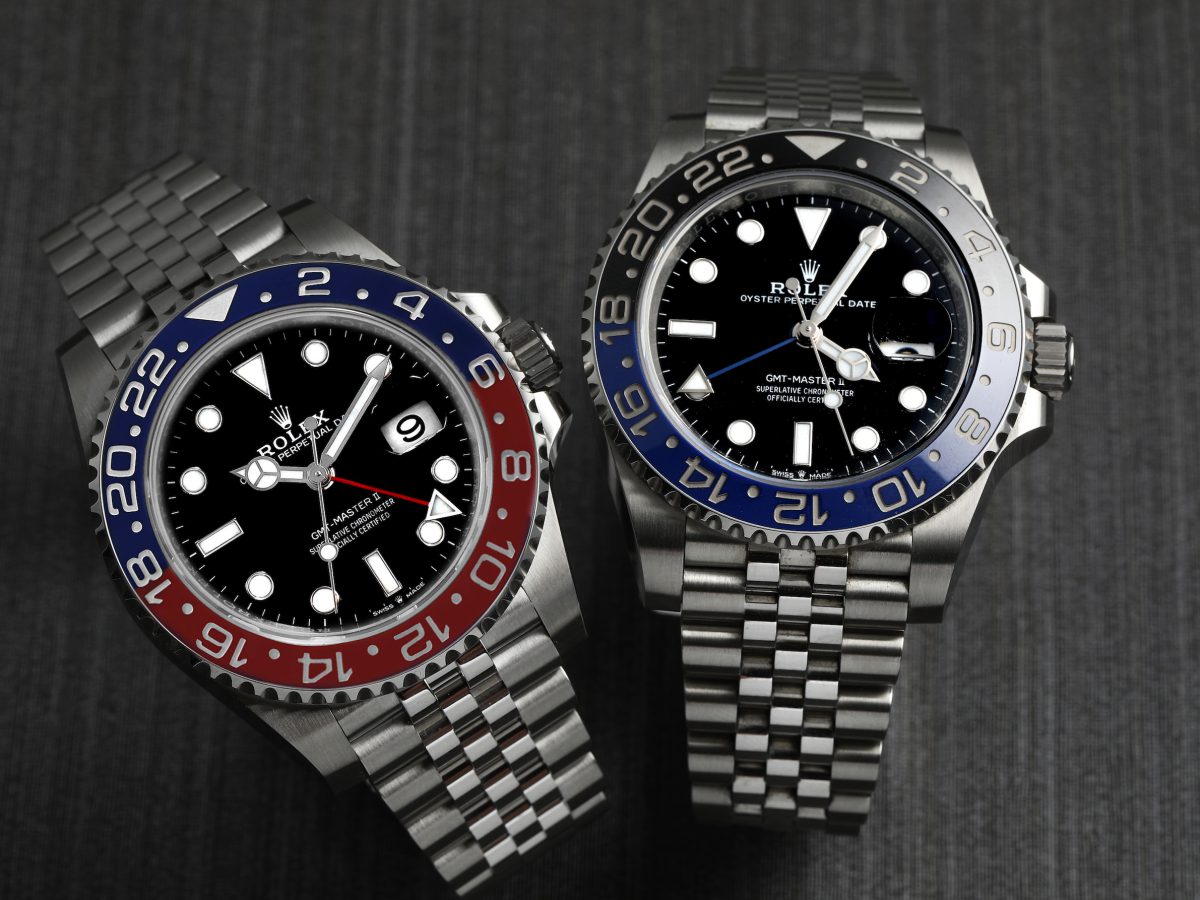 Rolex GMT Master Pepsi and Batman Jubilee