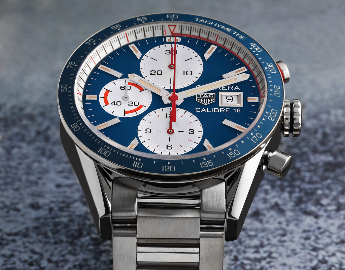 Tag Heuer Carrera Calibre 16 Chronograph Steel Mens Watch CV201AR