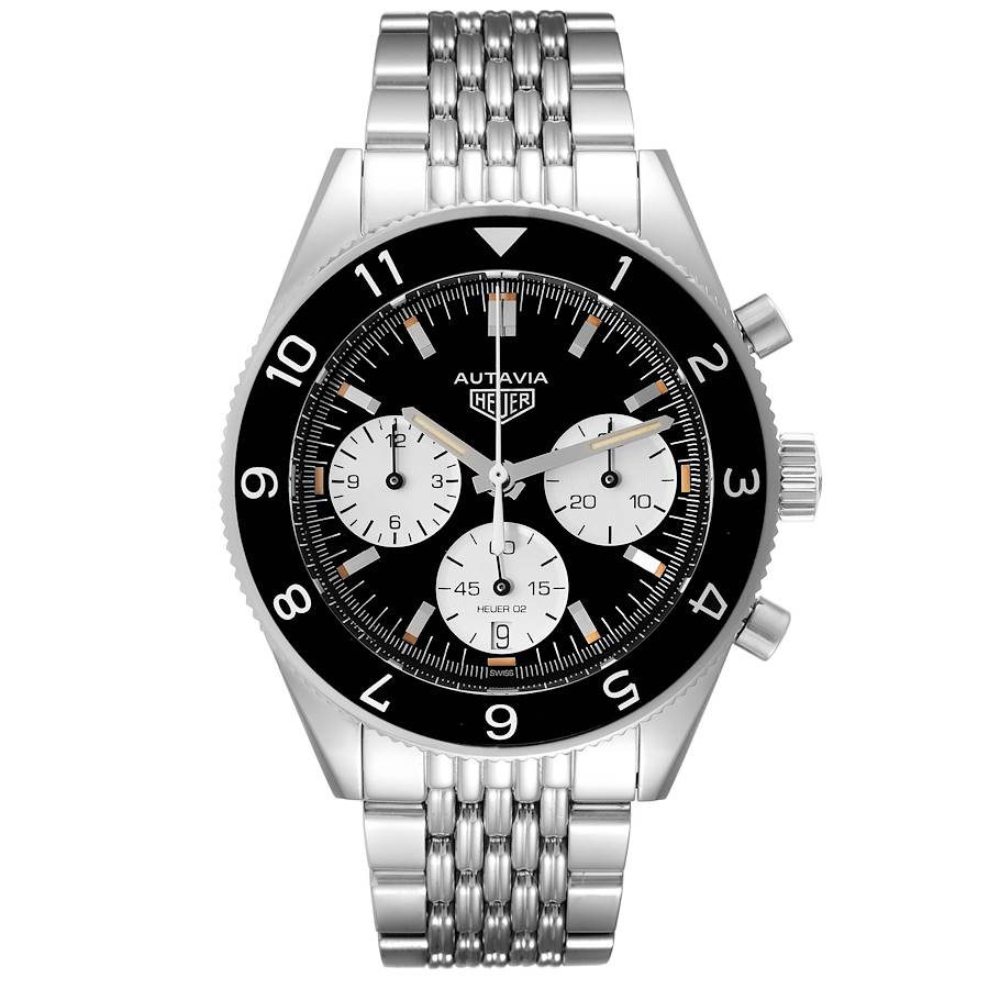 Tag Heuer Autavia Heritage Calibre Heuer 02 Steel Mens Watch CBE2110