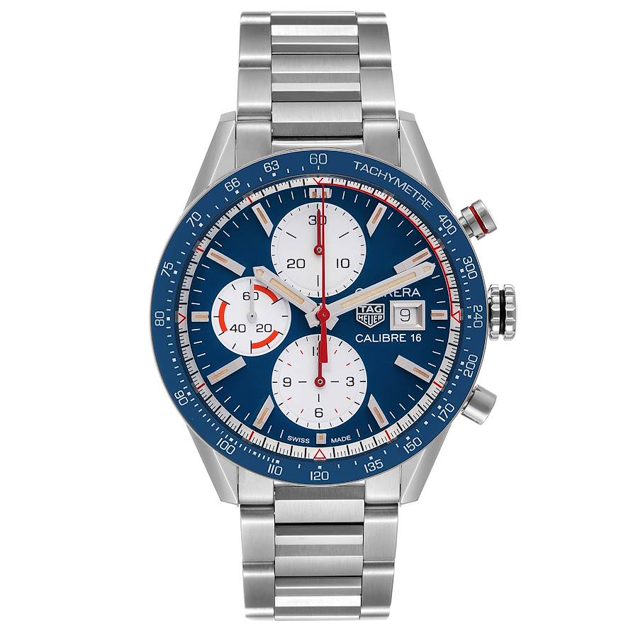 Tag Heuer Carrera Calibre 16 Chronograph Steel Mens Watch CV201AR