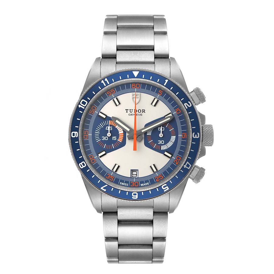 Tudor Heritage Chrono Blue Stainless Steel Mens Watch 7033