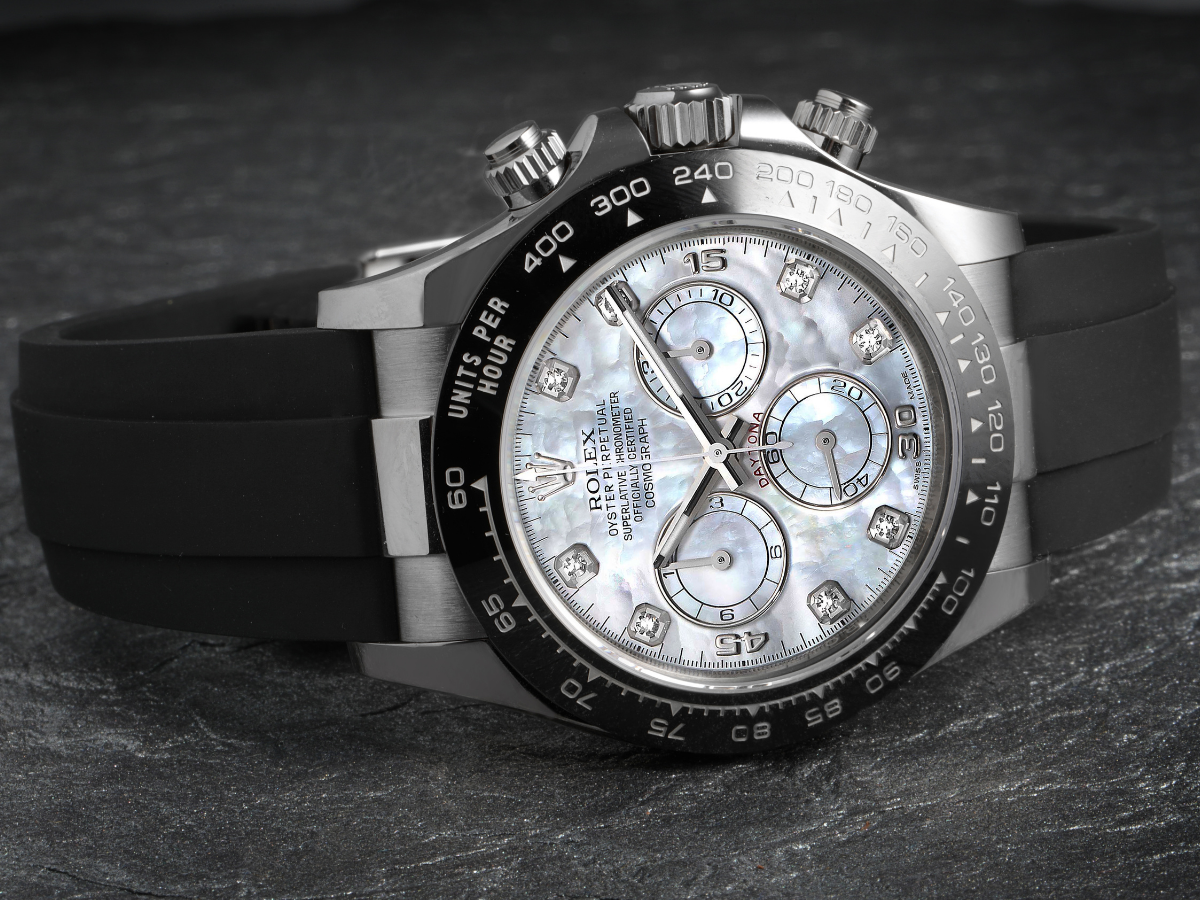 rolex daytona oysterflex mother of pearl