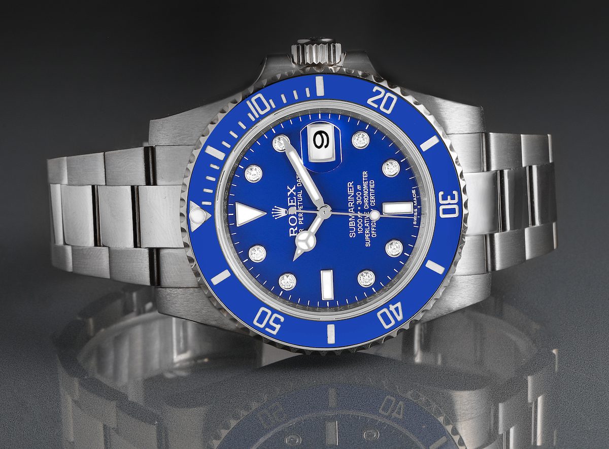 Rolex Submariner Blue Dial Bezel “Smurf” ref 116619