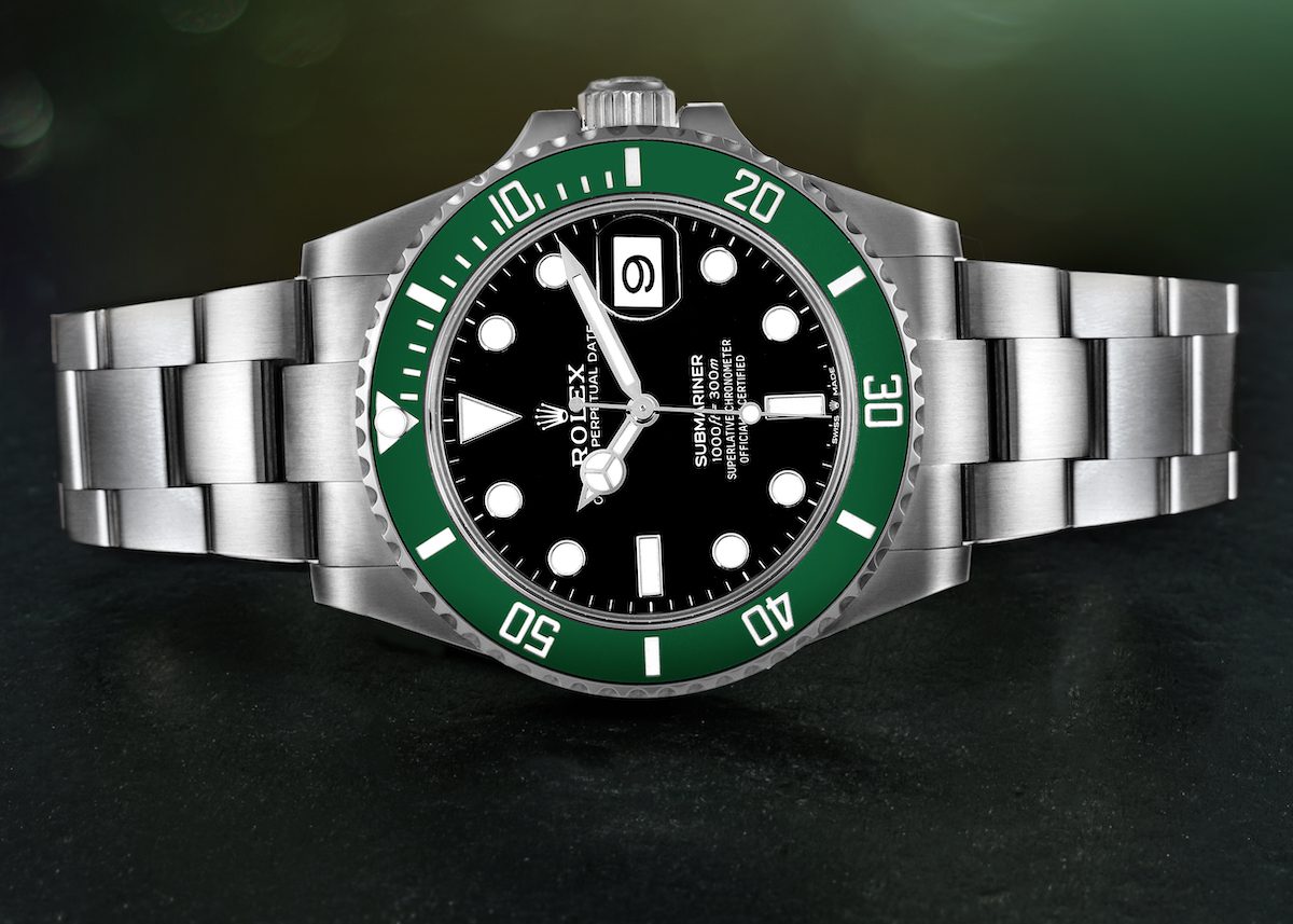 Rolex Submariner Green Ceramic Bezel ref 126610LV