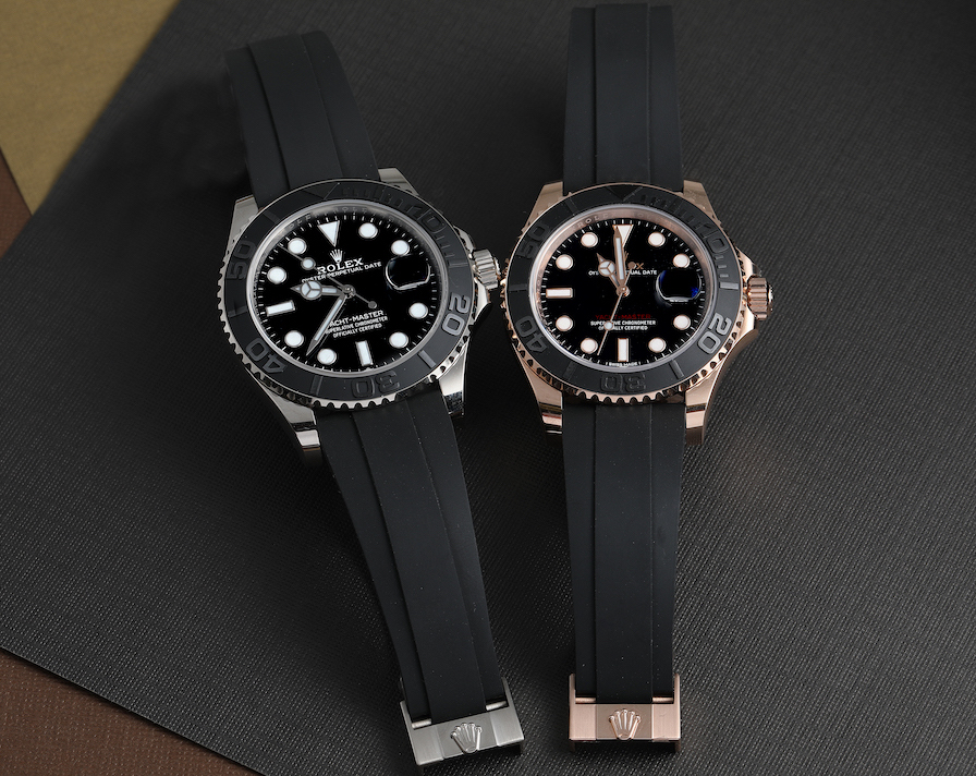rolex yachtmaster everose and white gold