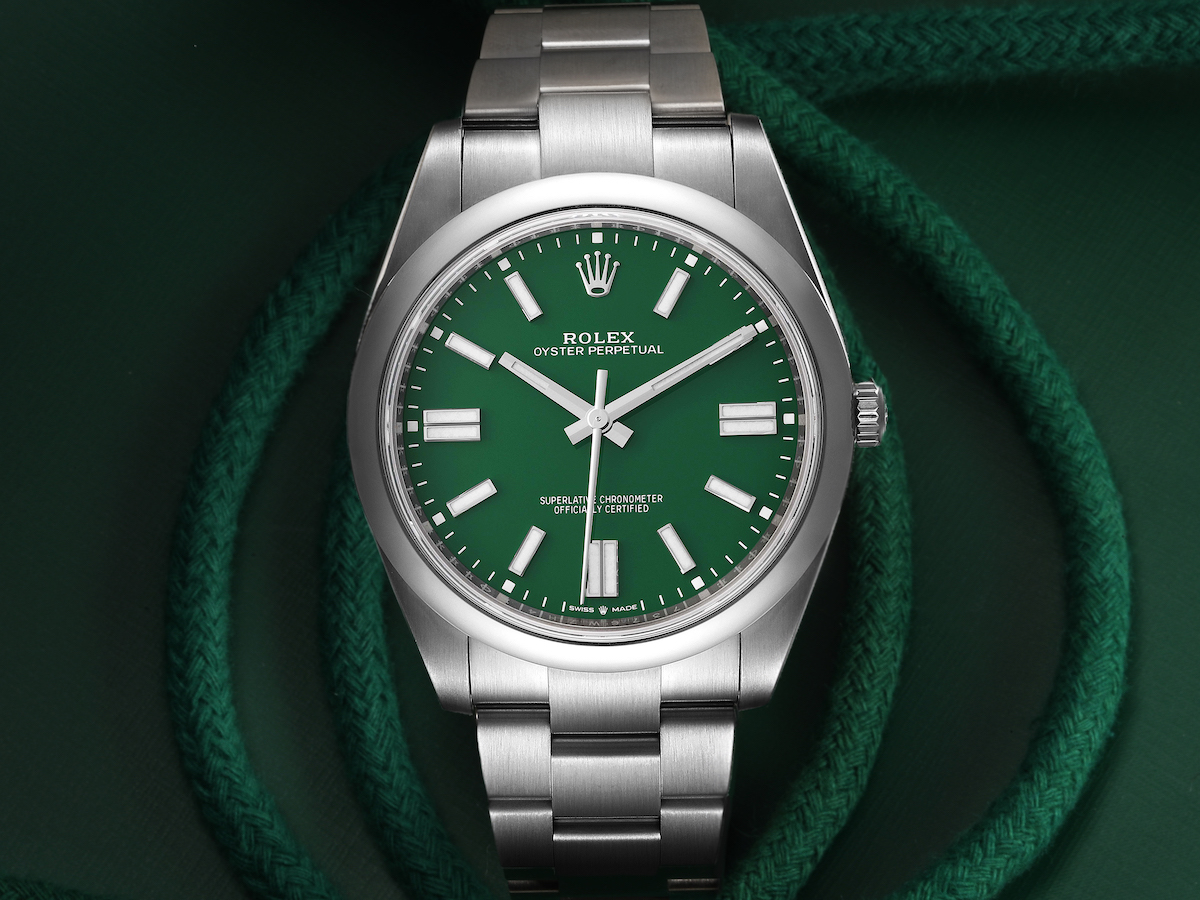 Rolex Oyster Perpetual Green Dial 41mm 124300