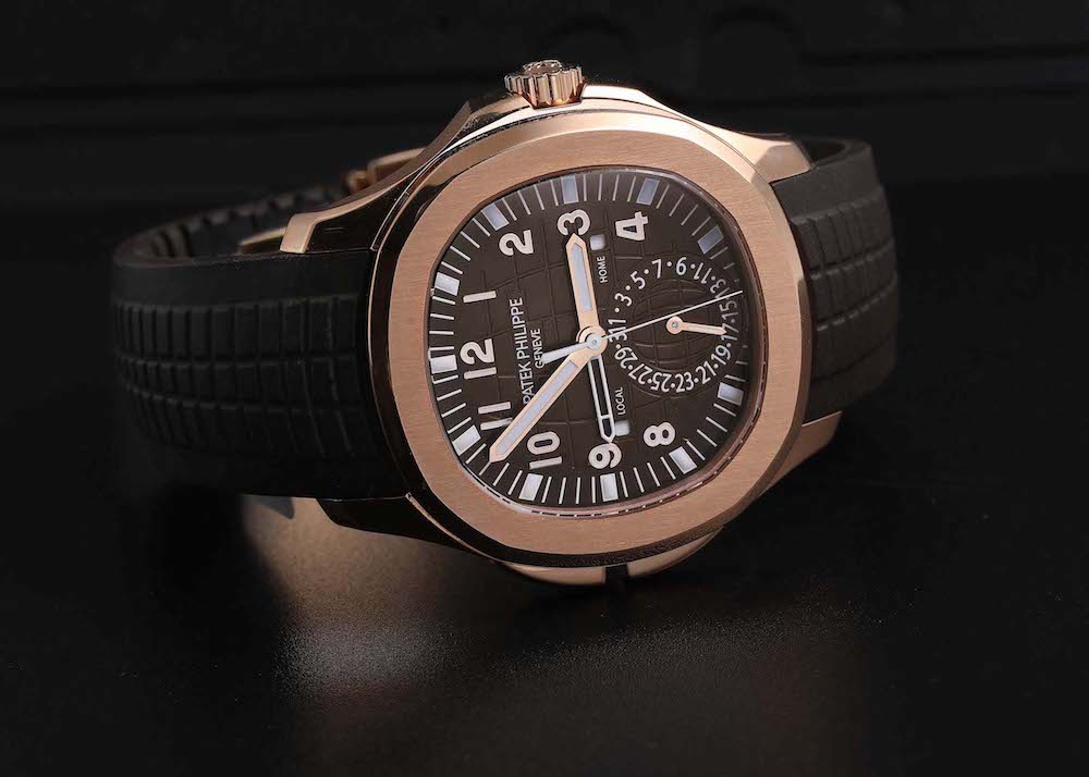 Patek Philippe Aquanaut Travel Time Rose Gold ref 5164R