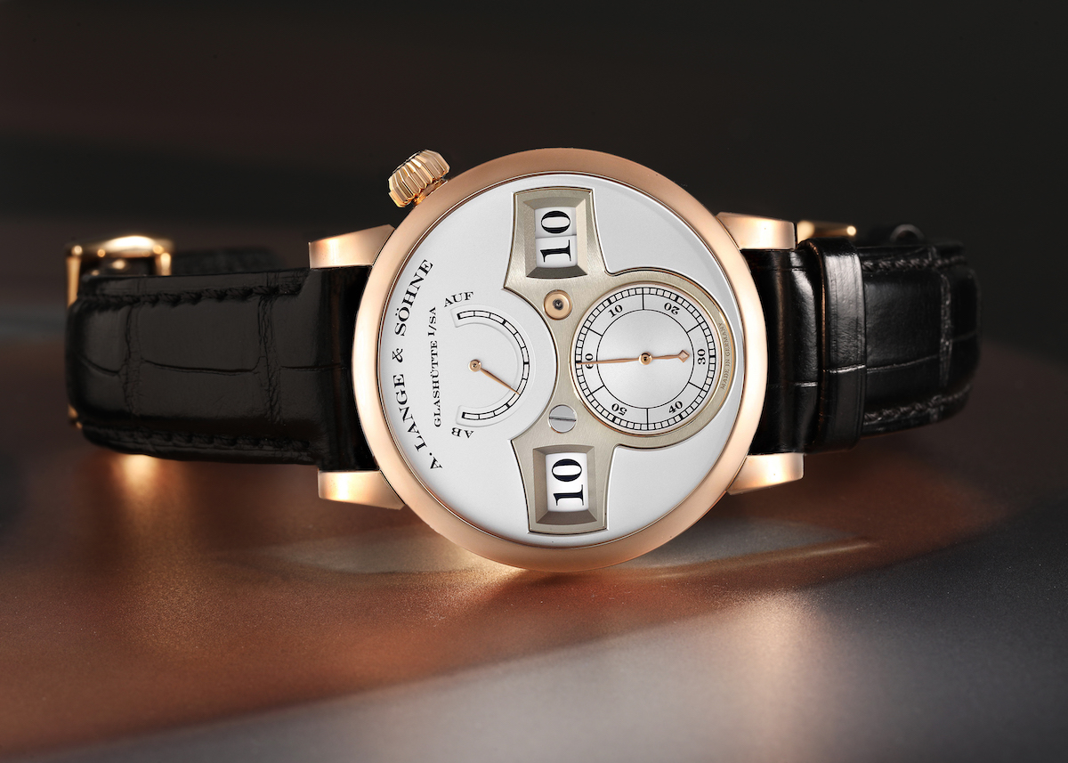 A. Lange and Sohne Zeitwerk Rose Gold Mens Watch 140.032