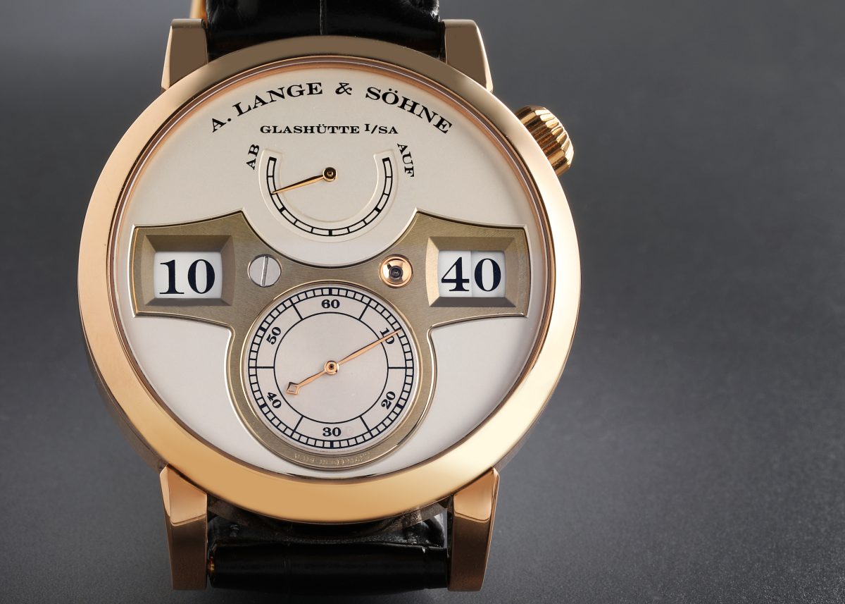 A. Lange and Sohne Zeitwerk Rose Gold Mens Watch 140.032