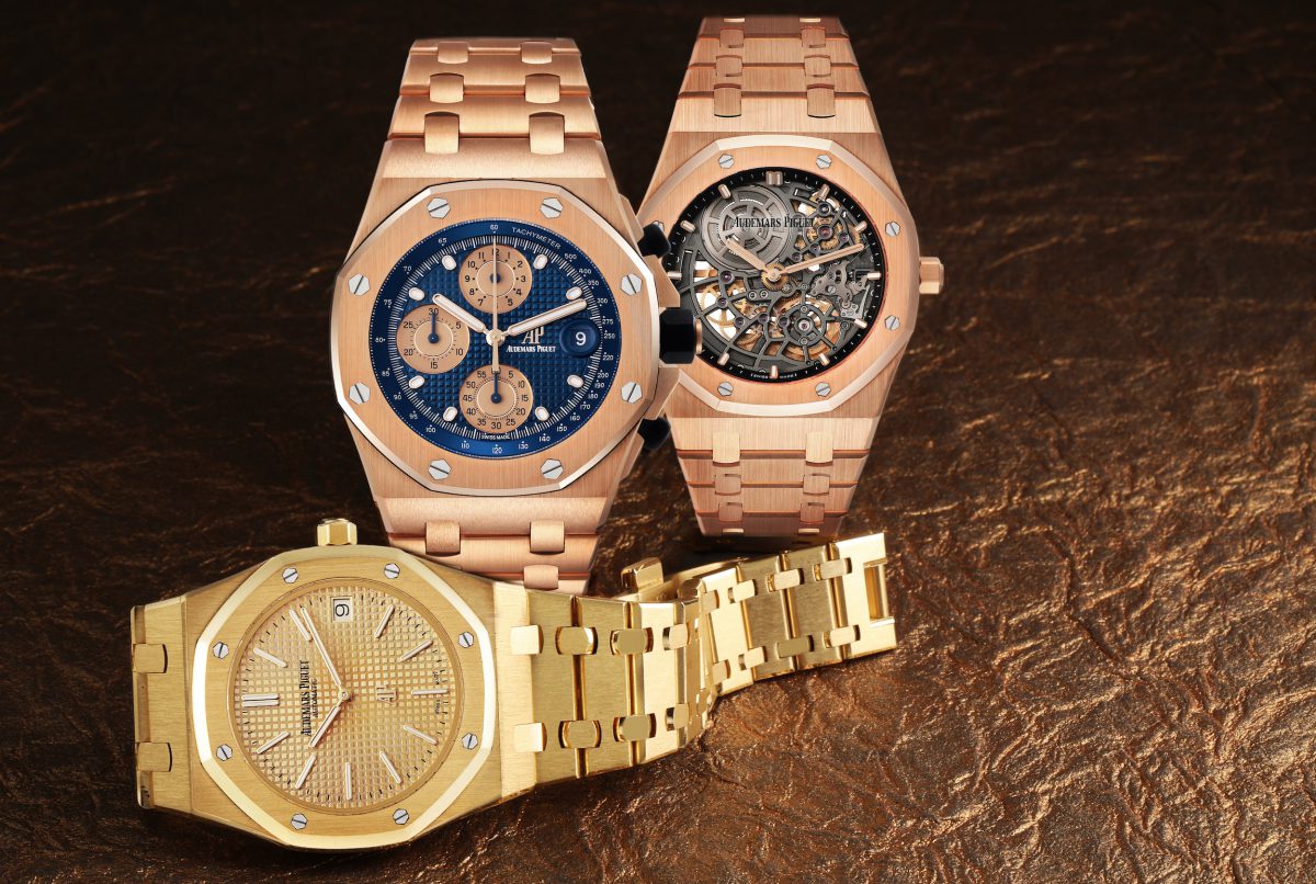 Audemars Piguet Royal Oak, Royal Oak Chronograph, and Royal Oak Ultra Thin Openworked