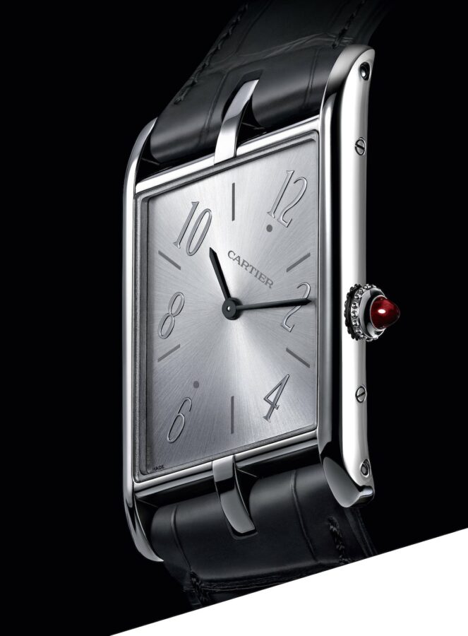 Cartier Tank Asymetrique in Platinum