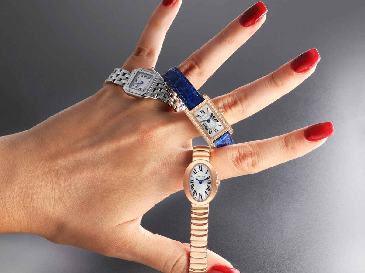 Mini Luxury Watches for Ladies - Cartier Tank Americaine, Baignoire, and Panthere