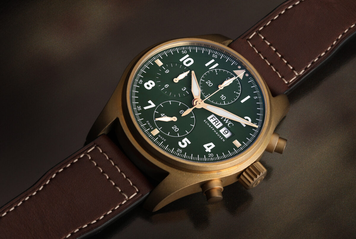 IWC Pilot Chronograph Spitfire Bronze Mens Watch IW387902