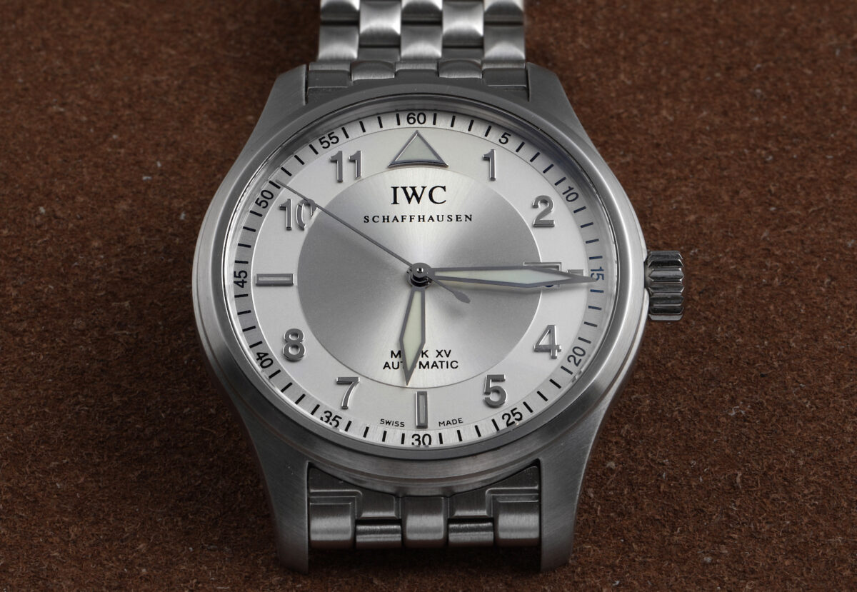 IWC Spitfire Pilot Mark XV Steel Mens Watch IW325505