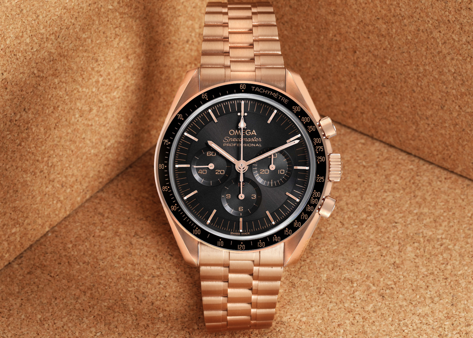 Omega speedmaster rose gold best sale