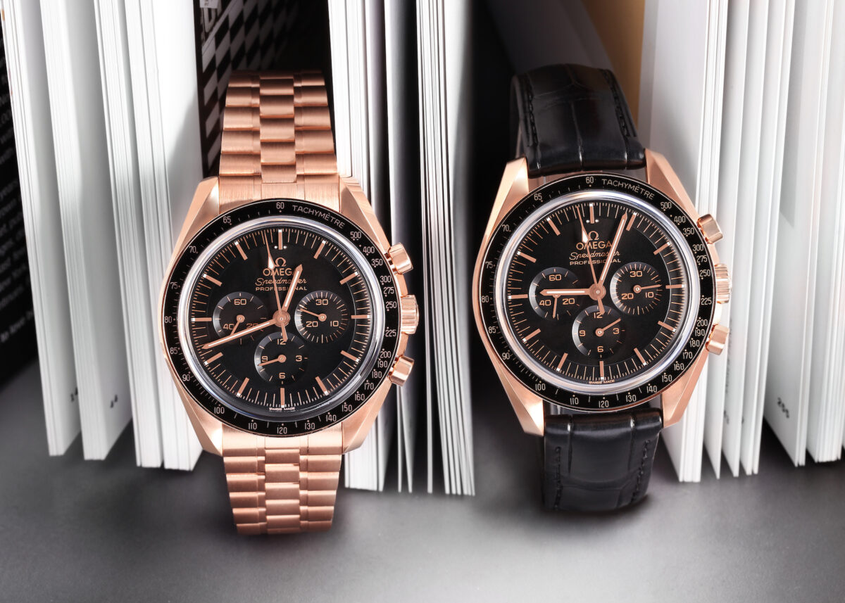 Omega speedmaster rose gold sale