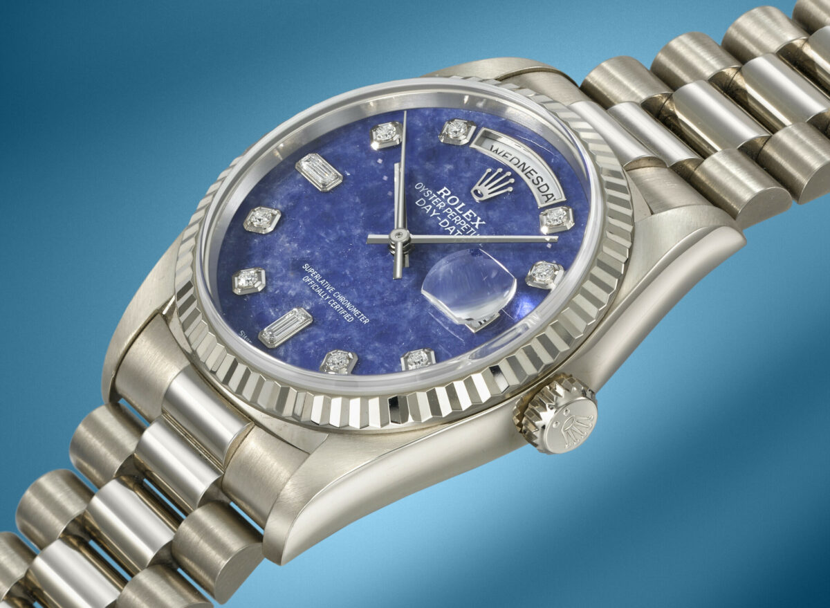 Rolex Day-Date White Gold Sodalite Dial 18239