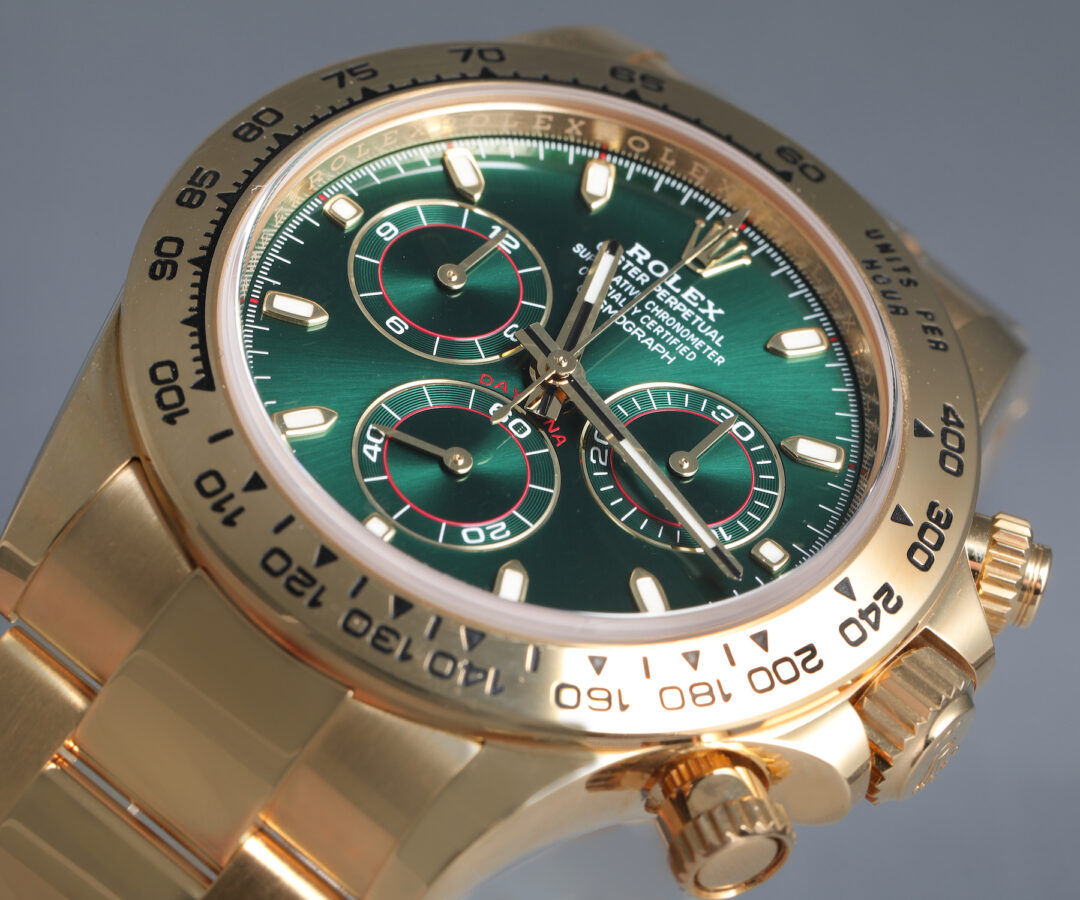 Rolex Daytona Yellow Gold Green Dial John Mayer 116508