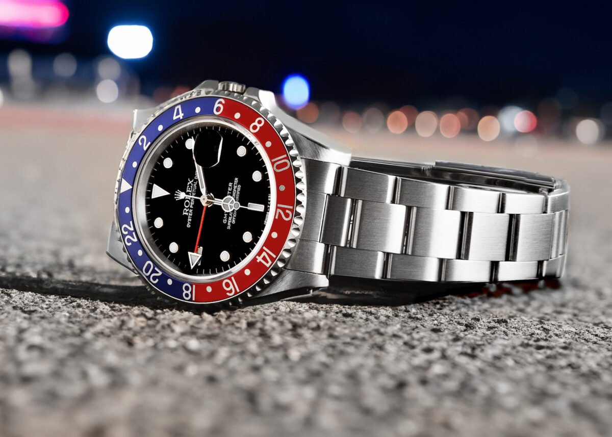 Rolex GMT Master 40mm Blue Red Pepsi Bezel Steel Mens Watch 16700