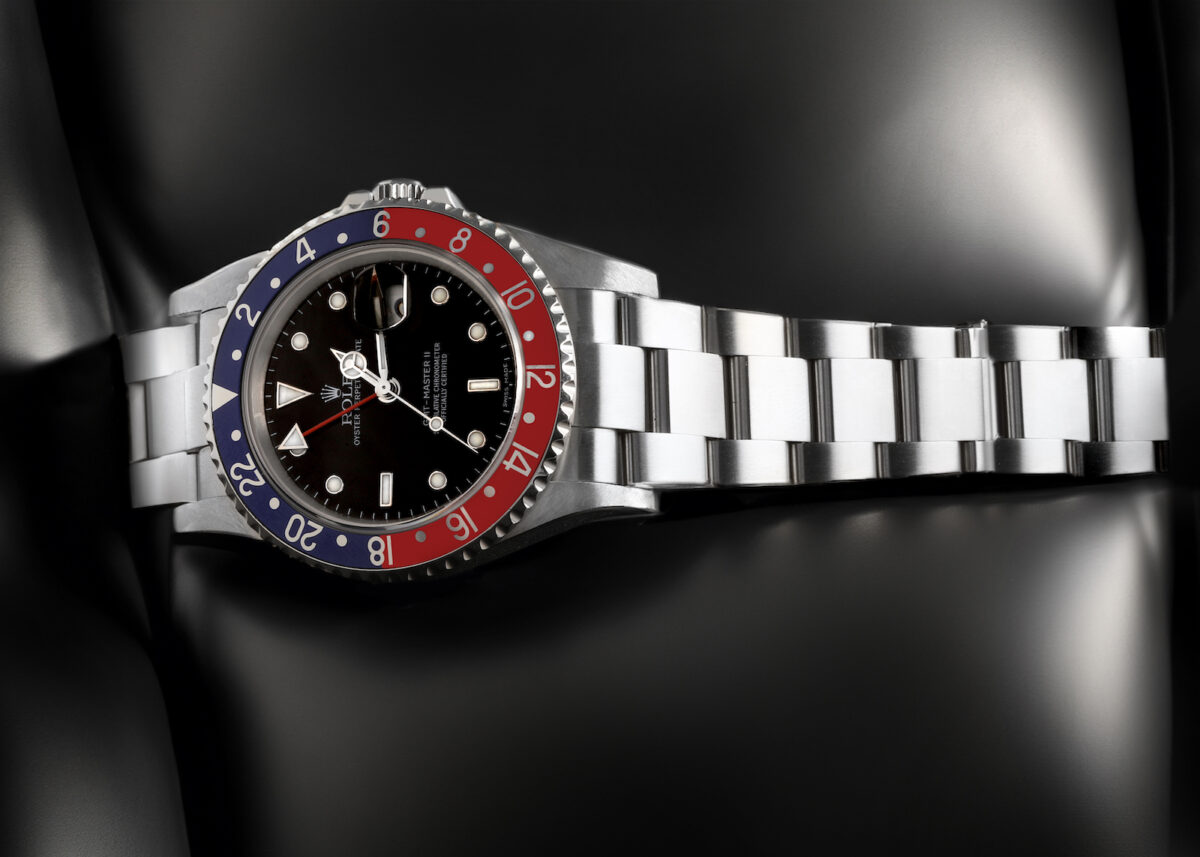 Rolex GMT Master II Blue Red Pepsi Error Dial Mens Watch 16710