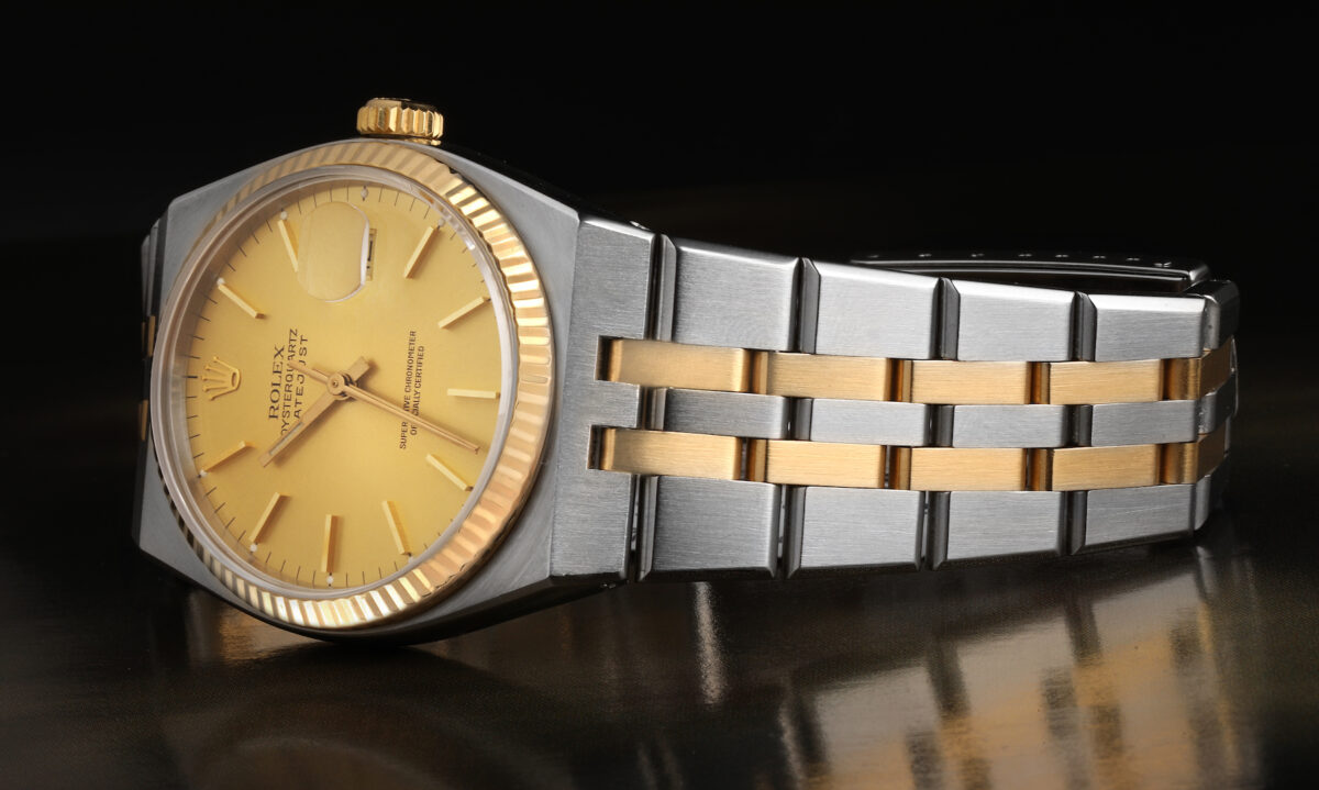 Rolex Oysterquartz Datejust Steel Yellow Gold 17013 with quartz Caliber 5035 movement