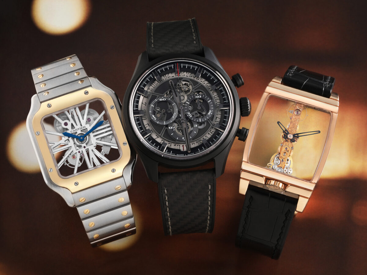 Skeleton Dial Watches 101 - Cartier Santos, Zenith El Primero, Corum Golden Bridge