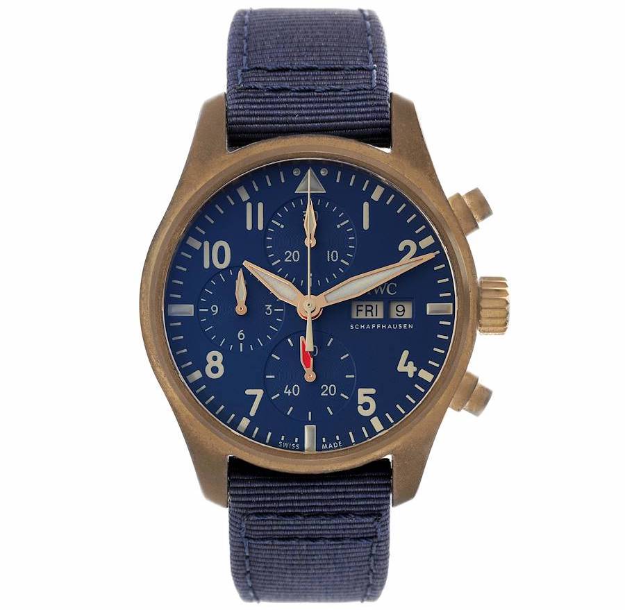 IWC Pilot Chronograph Blue Dial Mens Watch IW388109