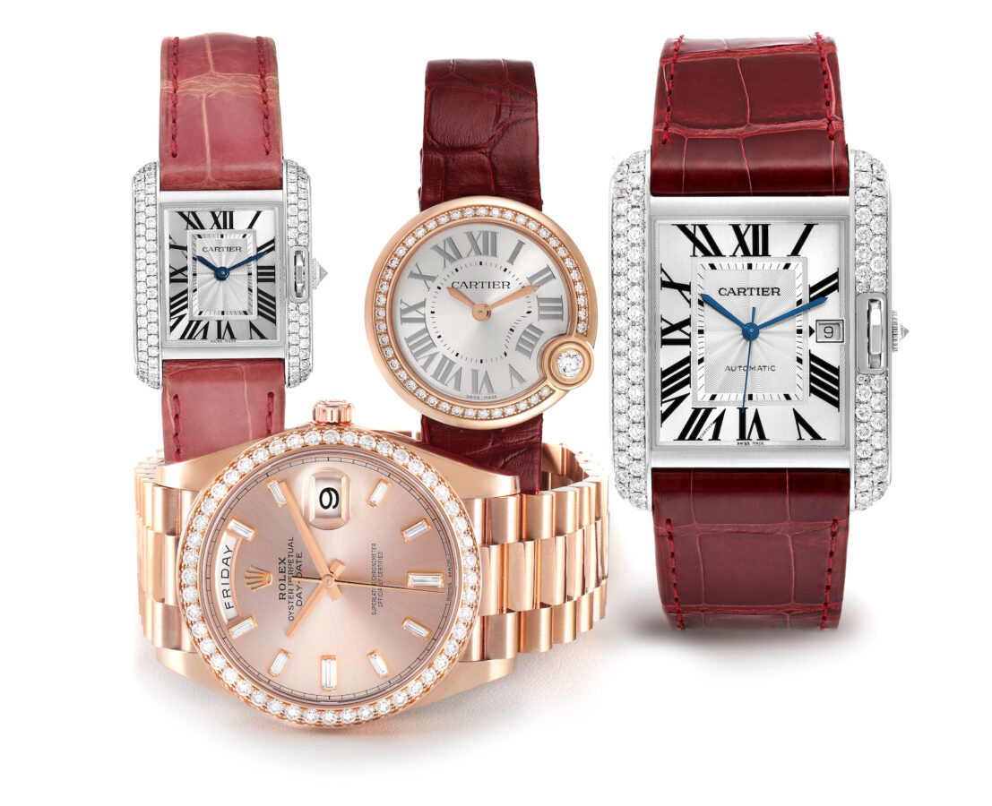 Cartier Tank, Ballon Bleu, and Anglaise with the Rolex Day-Date