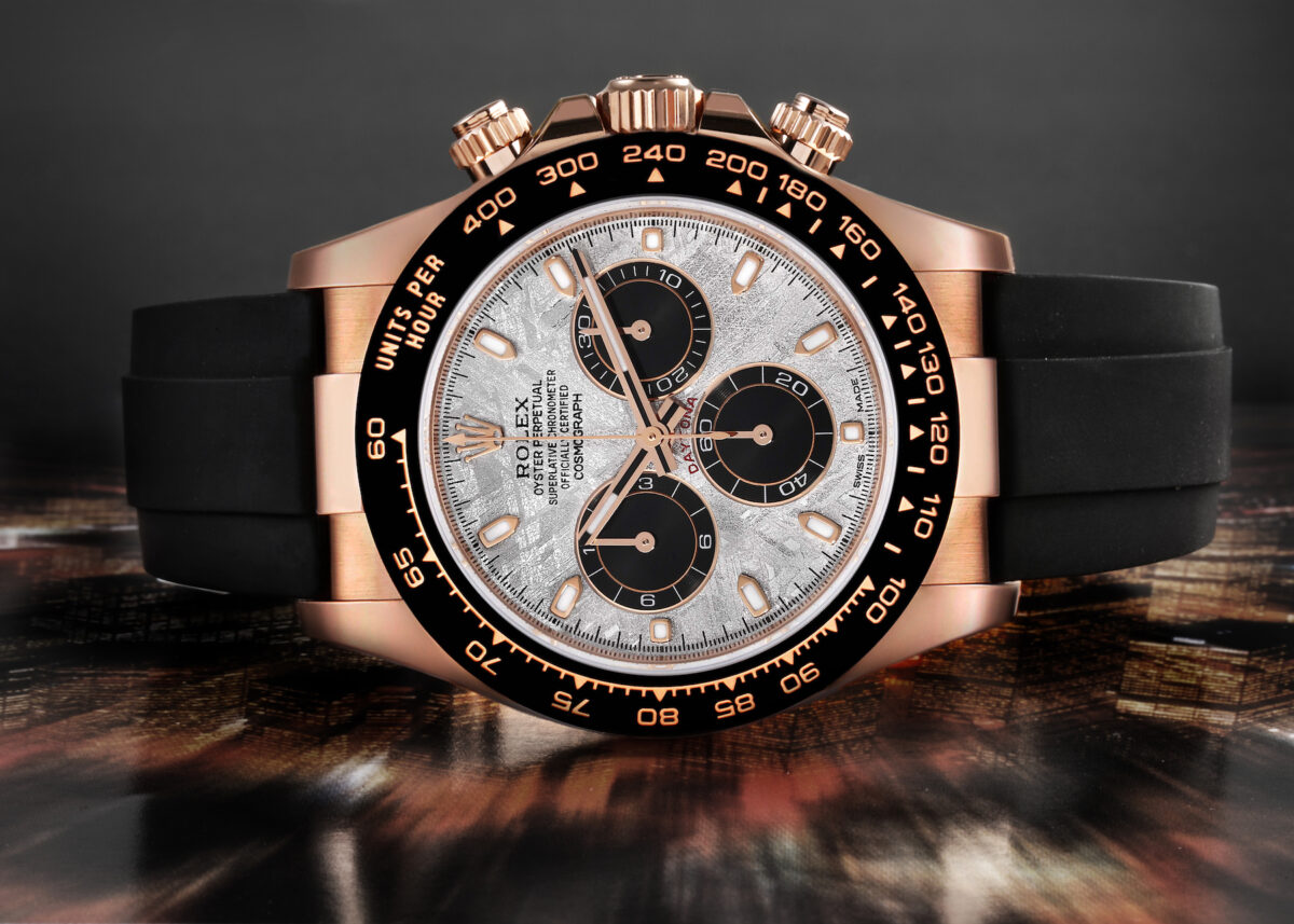 Rolex Cosmograph Daytona Meteorite Dial Rose Gold Mens Watch 116515