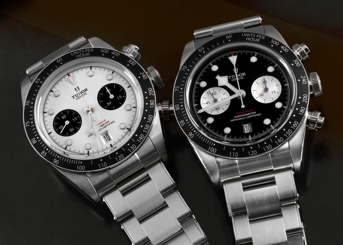 Tudor Black Bay Chrono Black and White Panda Dials 79360N