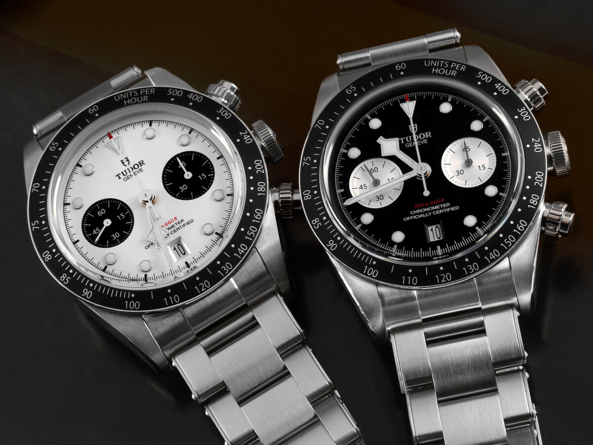 Tudor Black Bay Chrono Black and White Panda Dials 79360N