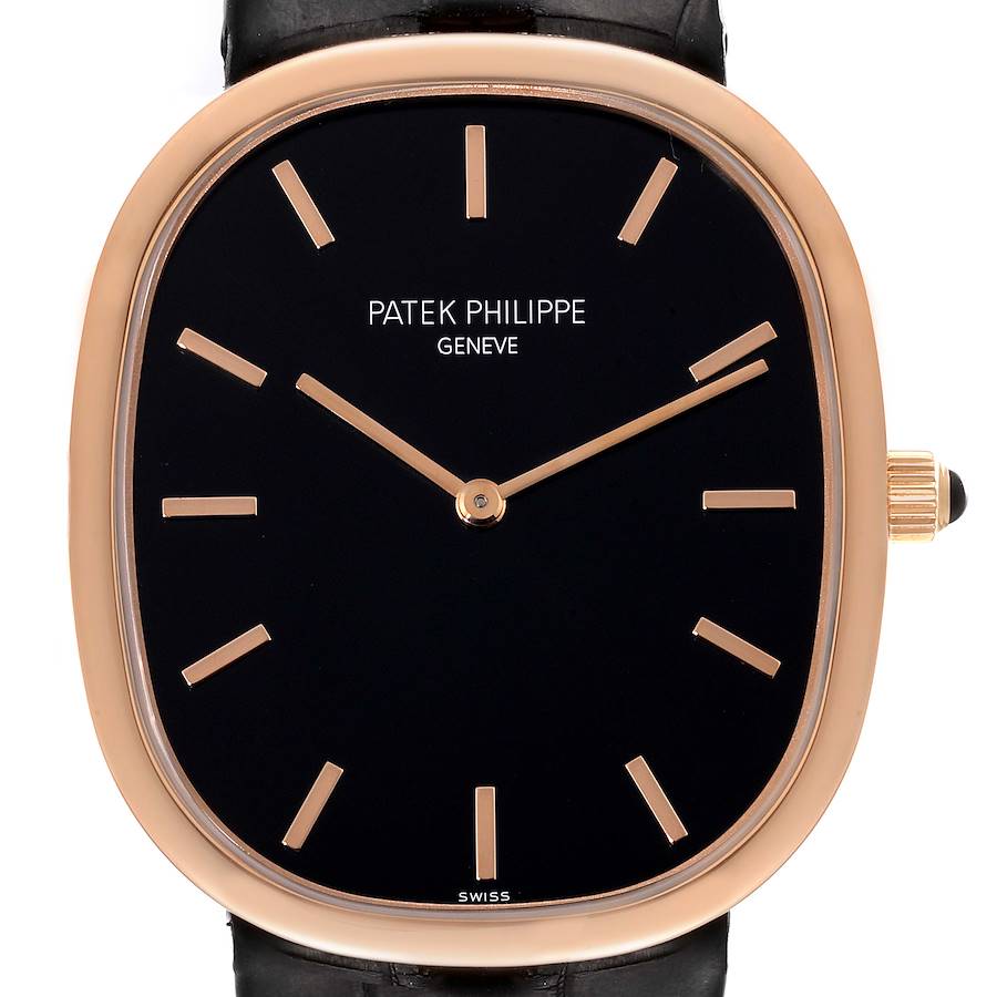 Patek Philippe Golden Ellipse Grande Taille Rose Gold Mens Watch 5738 