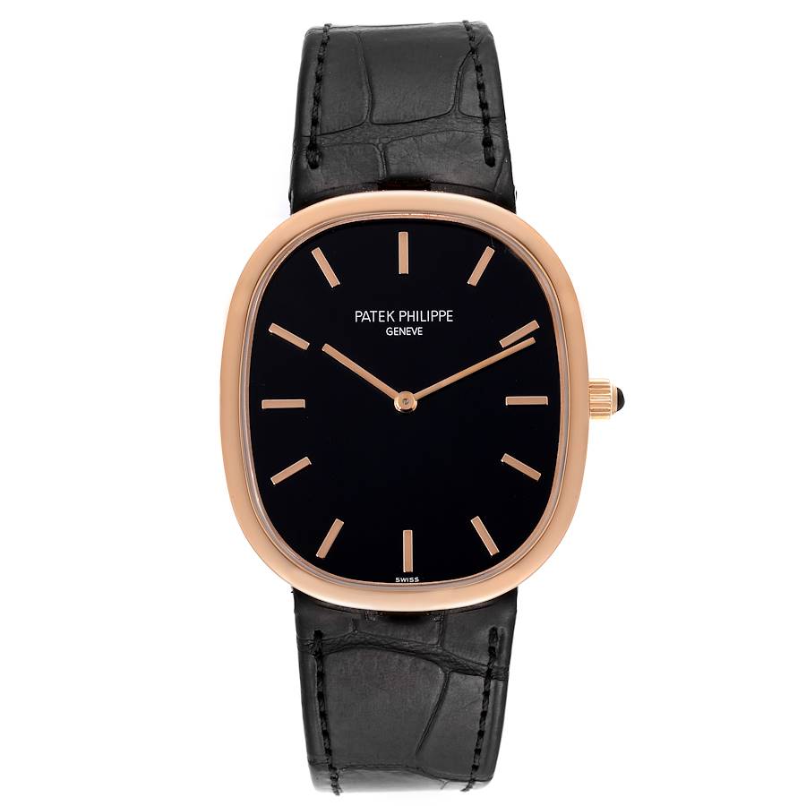 Patek Philippe Golden Ellipse Grande Taille Rose Gold Mens Watch 5738