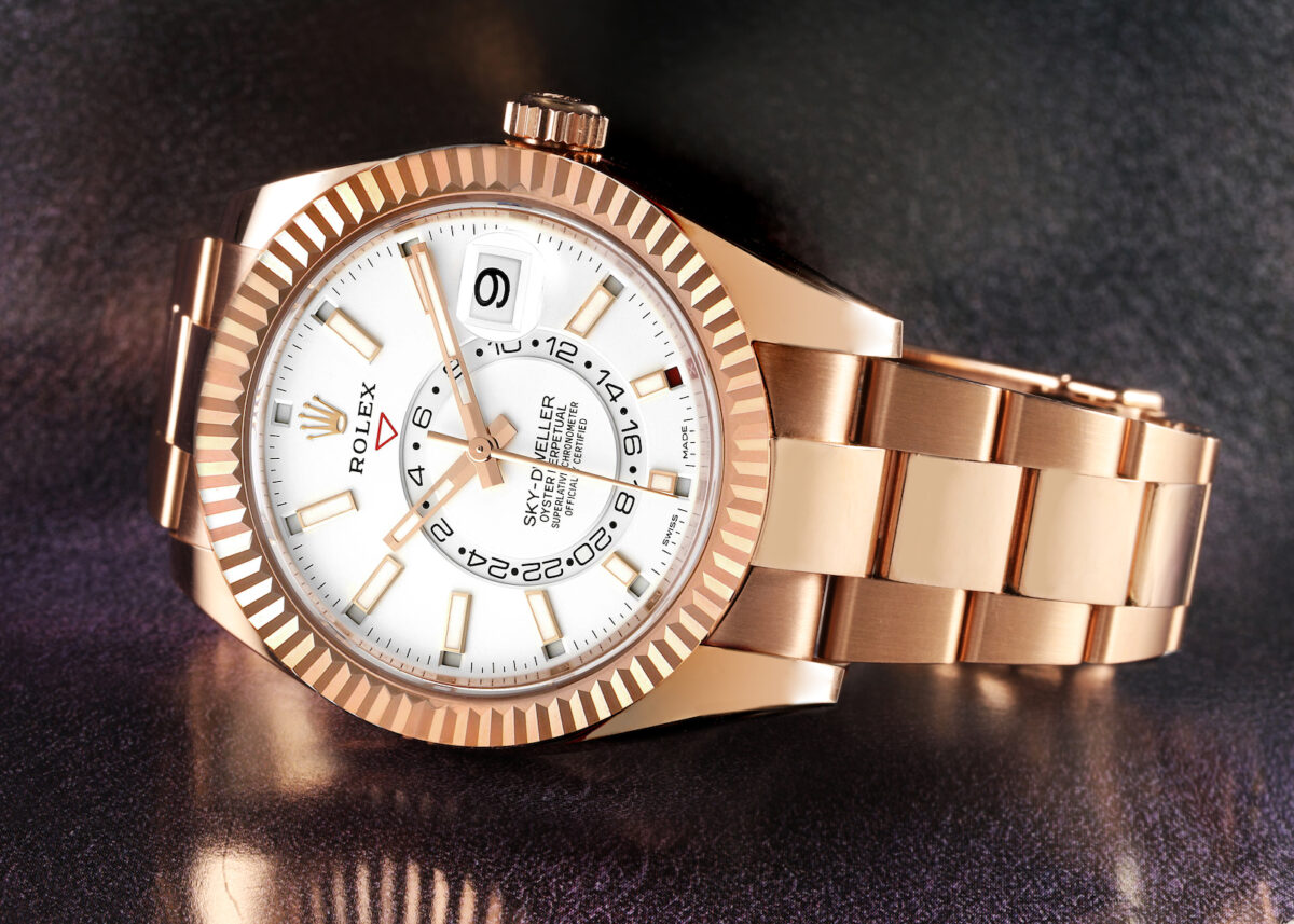 Rolex Sky-Dweller Everose Gold White Dial 326935