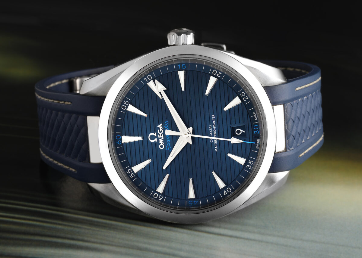 Omega Seamaster Aqua Terra Blue Dial Steel Mens Watch 220.12.41.21.03.001