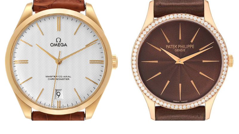 Clous de Paris and Sunburst Guilloche Dials - Omega De Ville Tresor and Patek Philippe Calatrava