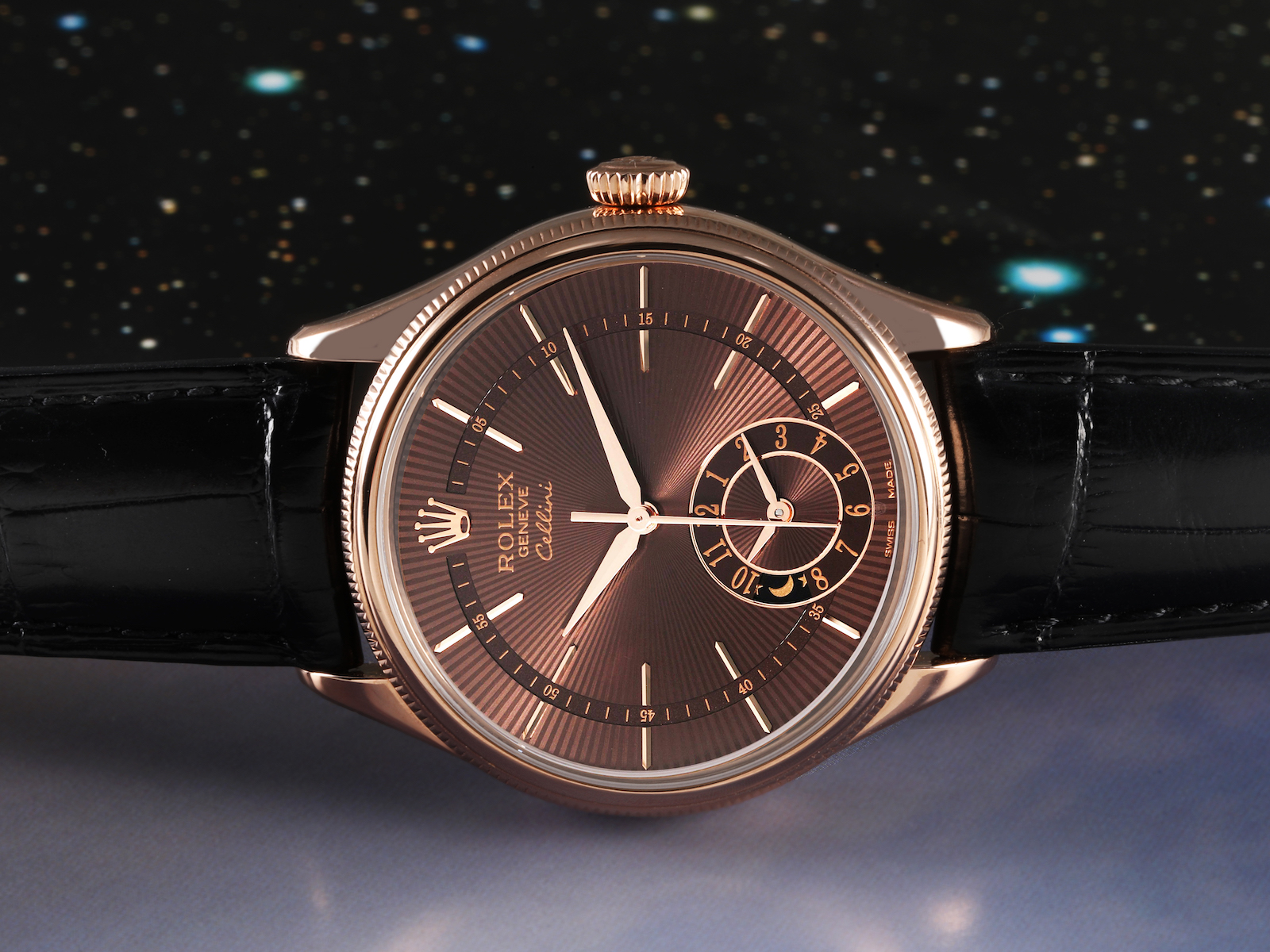 Rolex cellini everose gold sale