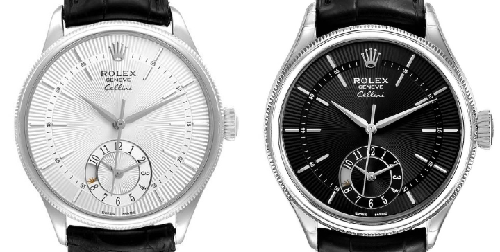 Rolex Cellini Dual Time White Gold Watches